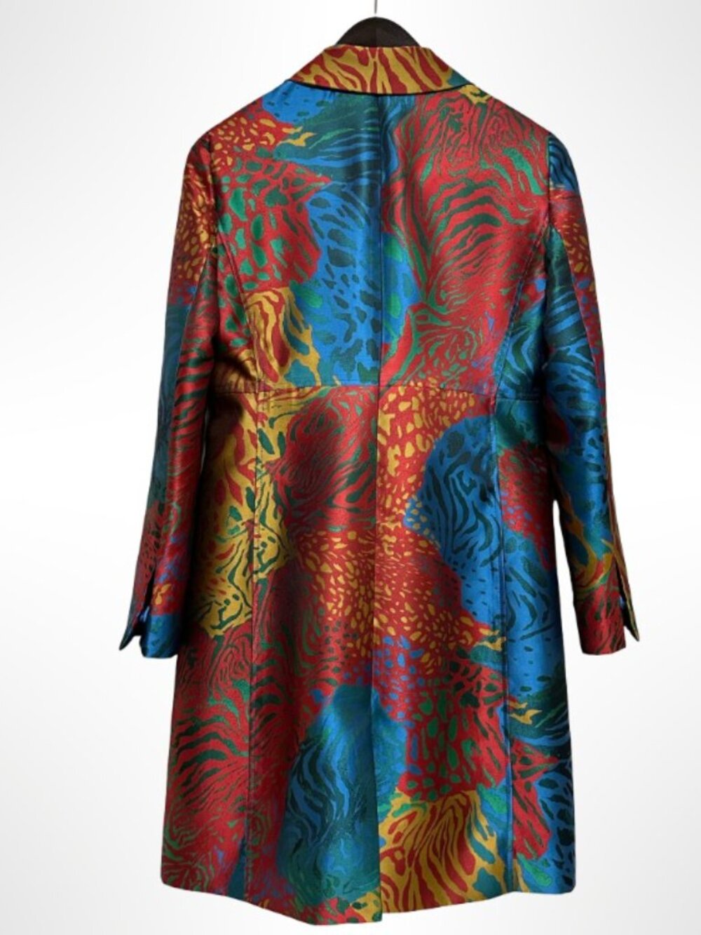 ANNE KLEIN Single Breasted A-Line Topper Jacket Multi-Color Size 6 - Picture 6 of 14
